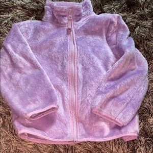 Warm zip up faux fur sweater